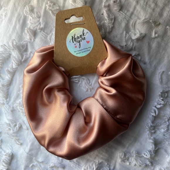 Handmade | Blush Satin Scrunchie - Picture 4 of 8